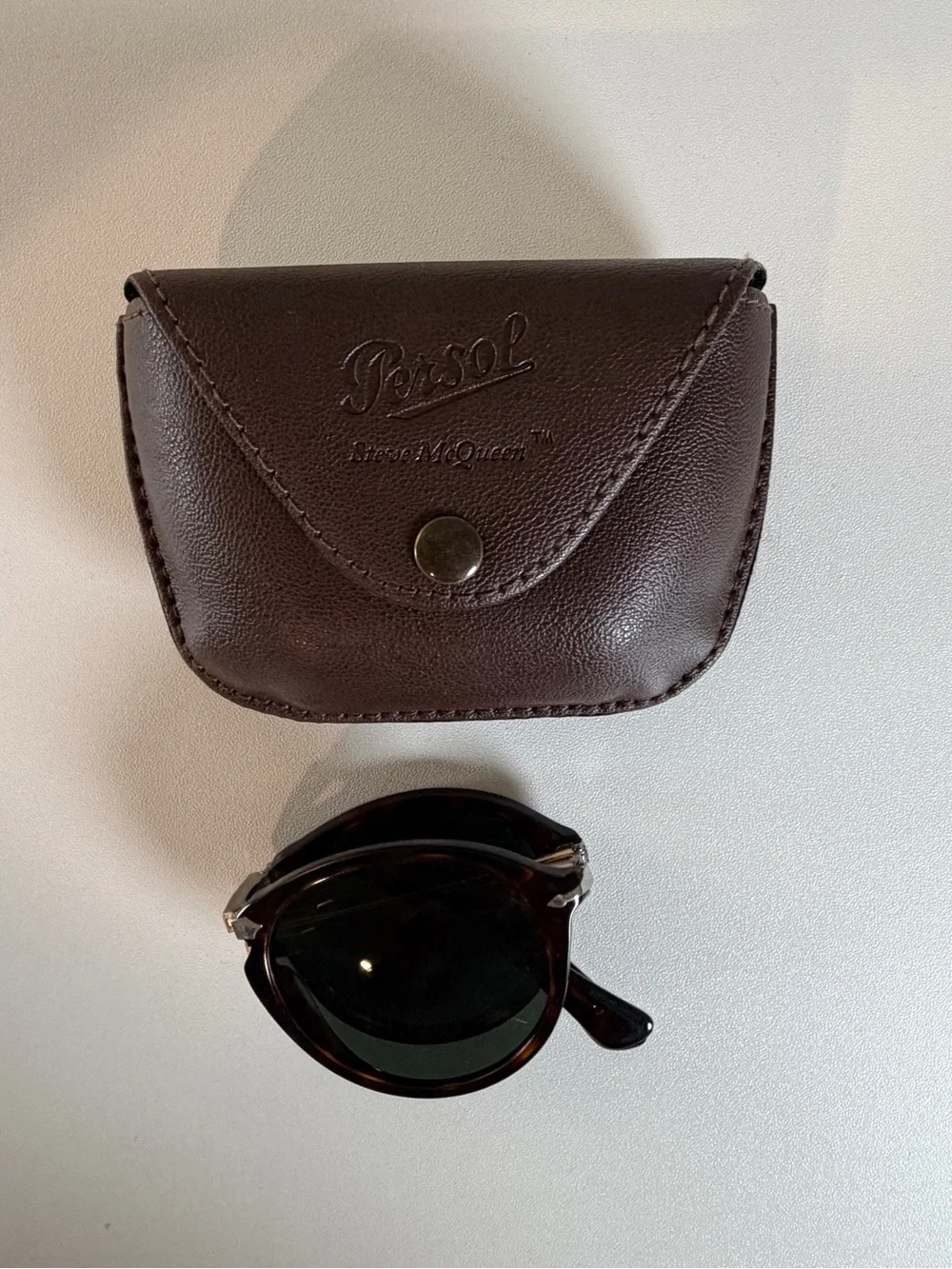 Persol Folding Sunglasses with Brown Case